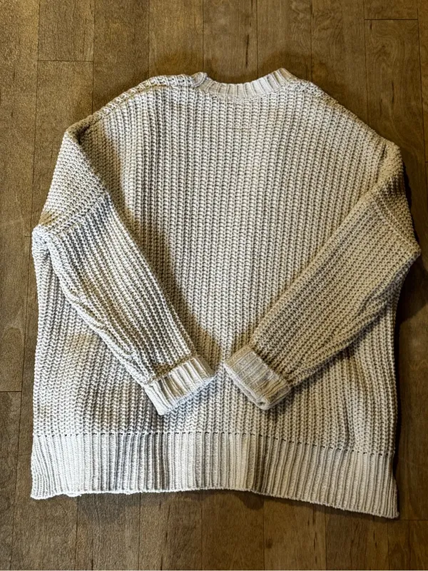 Rip Curl Safari Sun Open Front Cardigan Oversized Off White Size XS - Image 4
