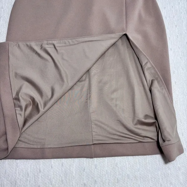 Meshki Rachel Crepe Bandeau Thigh Split‎ Mini Dress Size XL - Image 11