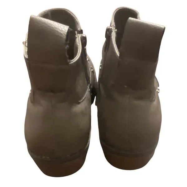 Comfort Est. 1948 Star Stud Western Ankle Boots Gray Women’s 10M Zip Country - Image 3
