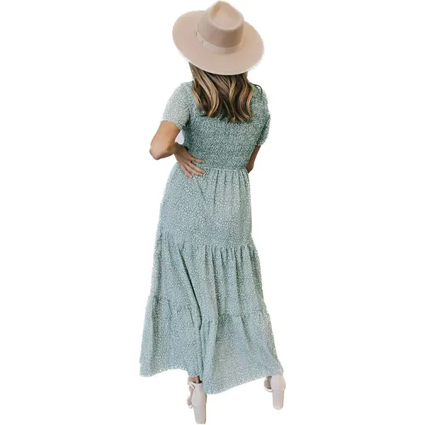 Nordstrom Spotted Floral Maxi Sz Small - Image 3