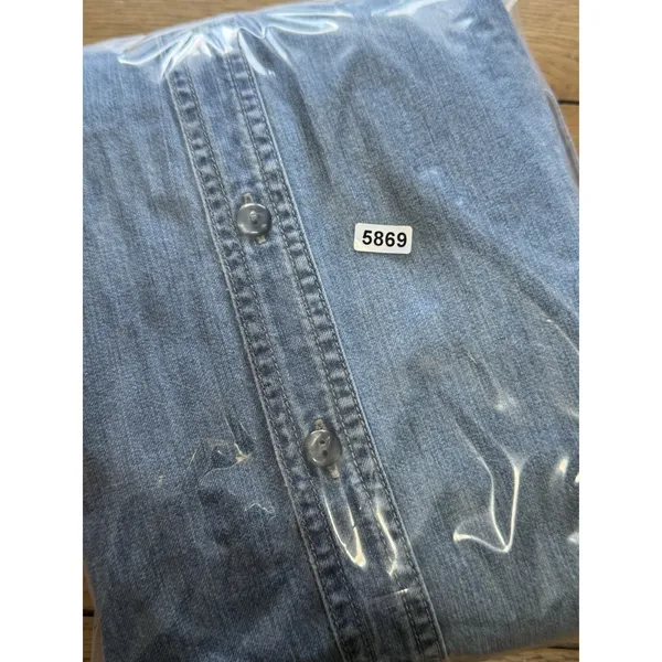 Out of the Blue J. Jill Denim Embroidered Button Down Shirt Women Sz XL Cotton - Image 15