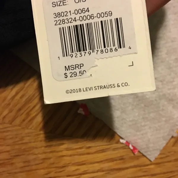Black Levis Embroidered logo Cap - Image 6