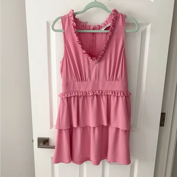 Revolve Amanda Uprichard Moneta Dress in‎ Bloom Pink NWT size Medium - Image 3