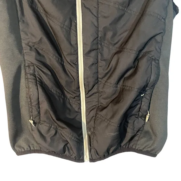 Spyder Black Sleeveless Full Zip Front Mock Neck Casual Vest Women Sz M - Image 11