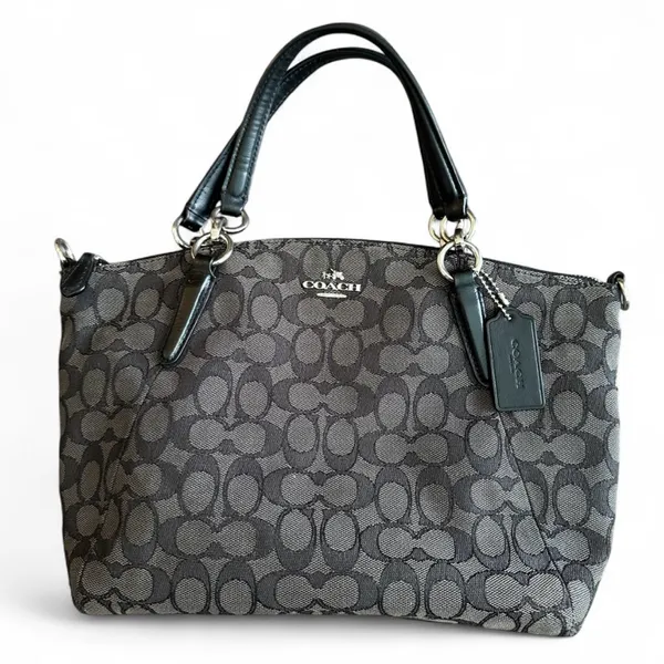 Coach Small Kelsey Satchel In Signature Jacquard - Image 2