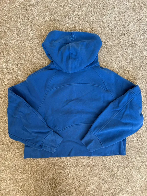 Lululemon Scuba Oversized Half-Zip Hoodie Blazer Tone Blue M/L - Image 4