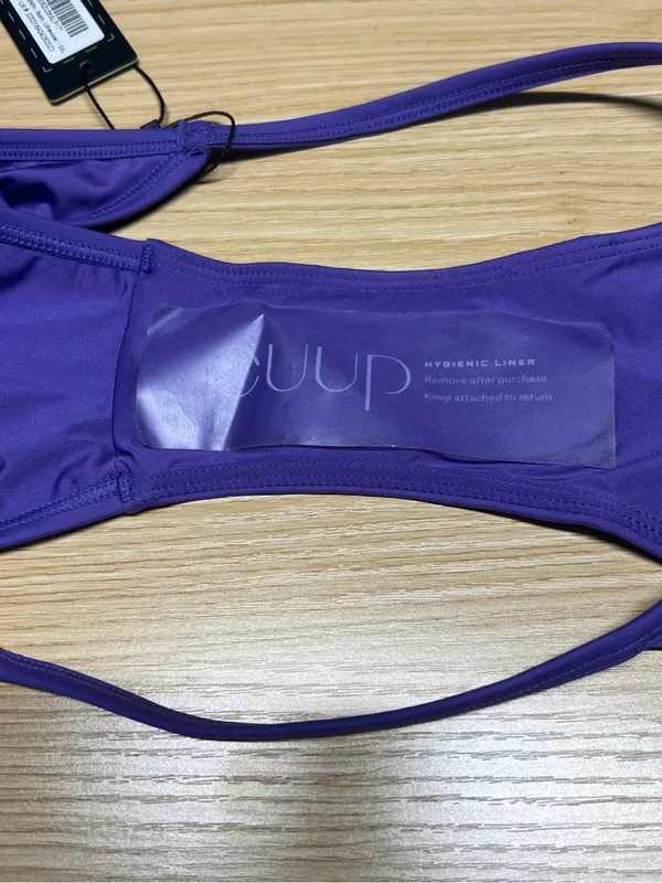 CUUP The String Bikini Swim Bottom Ultraviolet Purple NWT Size XL - Image 6