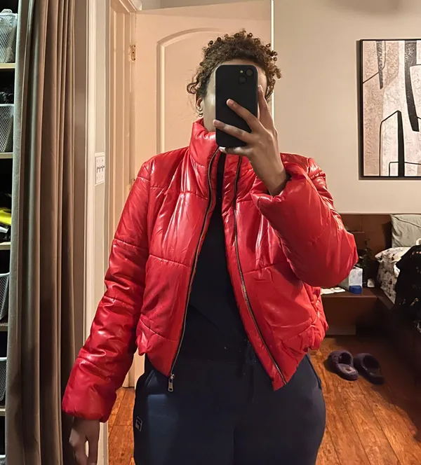 Red Puffer Jacket - Image 3