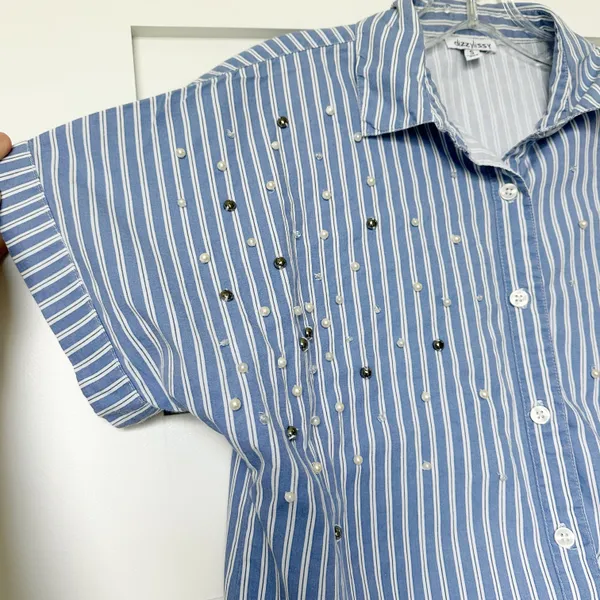 Dizzylizzy Pearl Button Front Shirt - Image 2