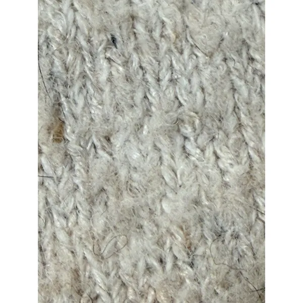 ASTR Cream Long Sleeve‎ Fuzzy Boucle Wool Blend Faux Wrap Sweater Boho Size XL - Image 8