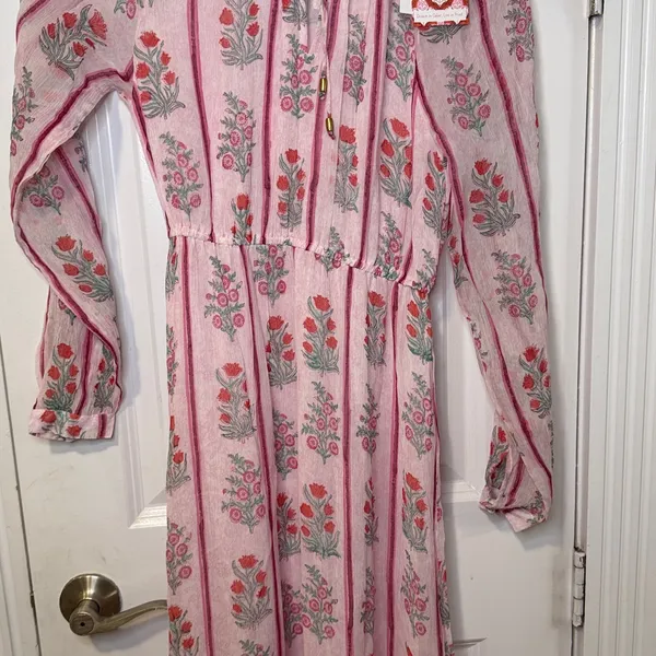 NWT Roller Rabbit Printed Rose Audrey Maxi Dress - Image 3