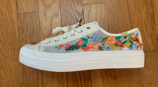 Keds Floral Embroidered  Shoes - Image 5