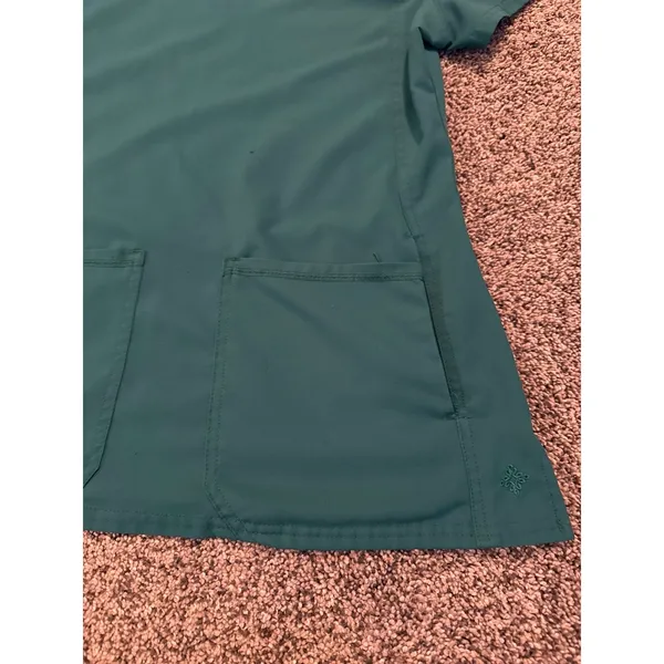 Med‎ Couture Women's Teal Green Short Sleeve Scrub Top Size Small - Image 6