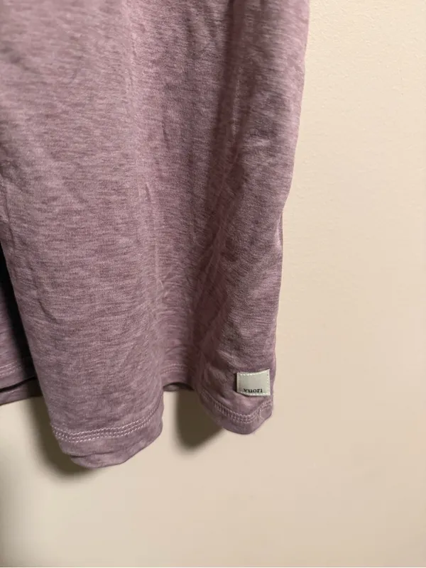 Vuori Lux Performance Tank Raceback in Jade Lilac Heathered-Size Medium - Image 2