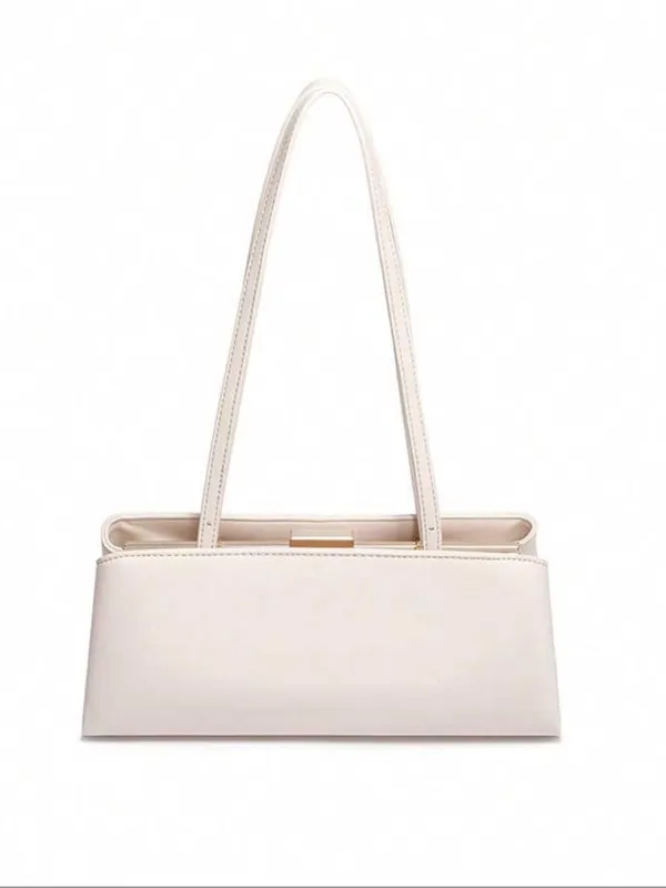 Ivory off white Cream Top Handle purse Bag (2 exchangeable strap lengths) - Image 5