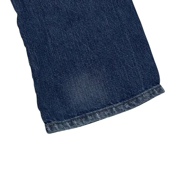 Vintage American Eagle Mid Rise‎ Flare Blue Denim Jeans Women's Size 4 Reg. Y2K - Image 6