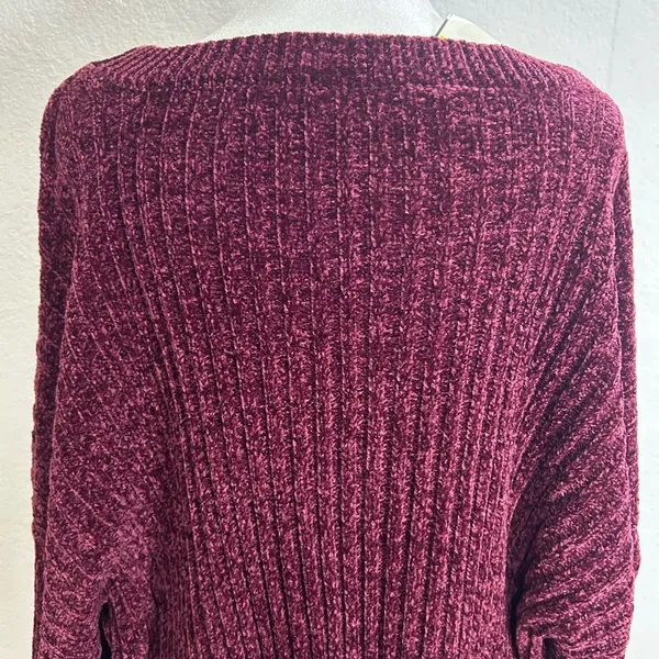 Time and Tru women Burgundy Crew Neck Sweater Size XXXL . - Image 5