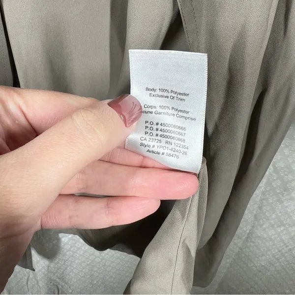 Aritzia Babaton Taupe Light Academia Flowy Quincy‎ Tie Waist Lightweight Jacket - Image 7