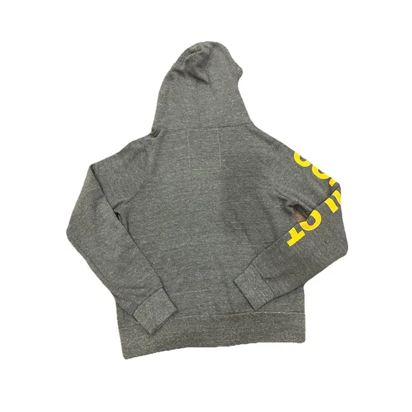 Aviator Nation Grey 5 Stripe Copilot Zip Up Hoodie Size Small Preppy Coding - Image 6