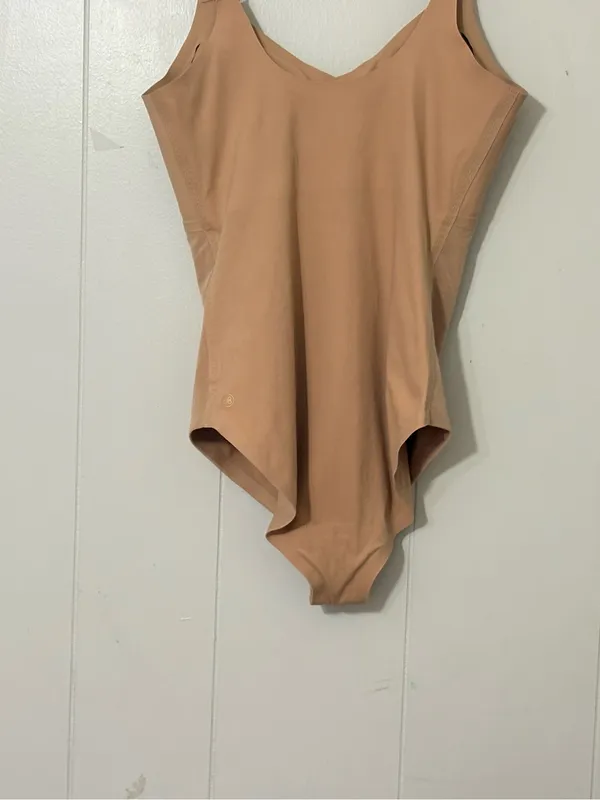 Honeylove Cami Bodysuit Shapewear Beige Nude L Built-In Bra Sculpting Seamless - Image 11