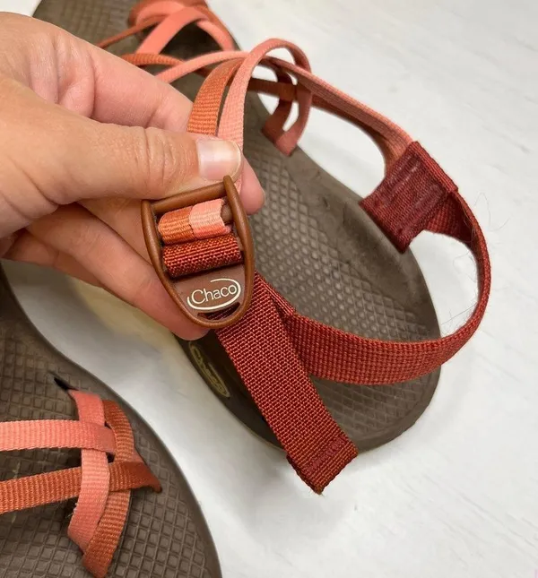 Chacos ZX/2 Sport Turquoise Brown Pink Orange Hiking Sandals Thin Toe Strap W 8 - Image 10