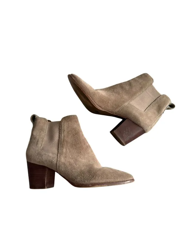 MADEWELL Taupe Suede Ankle Boots Size 9 Womens - Image 6