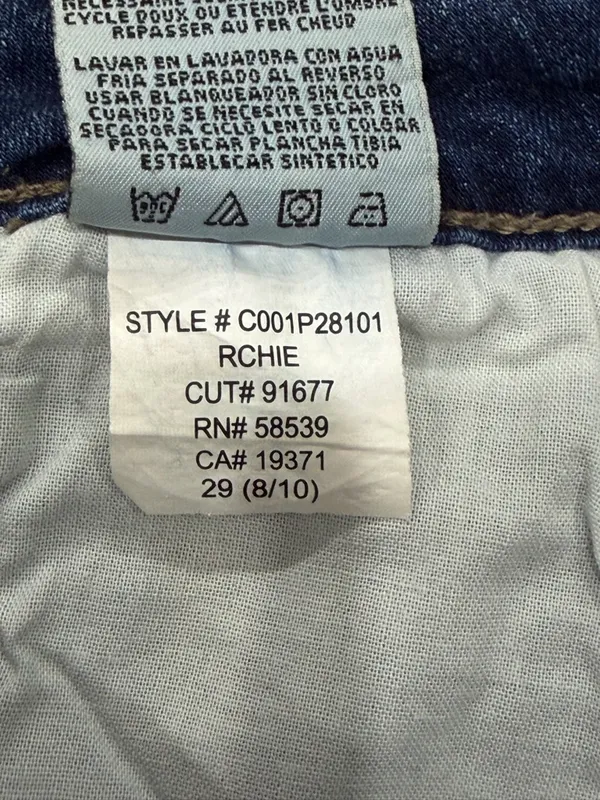 Women's Skinny Jeans in Dark Blue Stretch Denim - Image 7