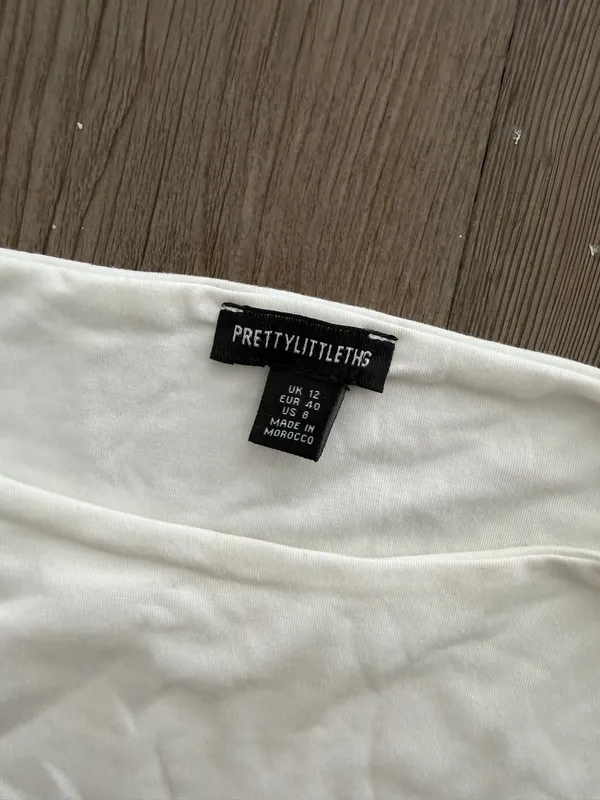 Pretty Little Thing White Tank Top - Image 2