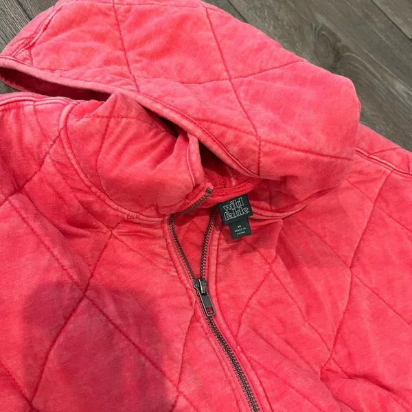 Wild Fable Coral Quilted Jacket Size M Like New - Image 2