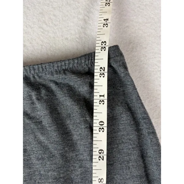 Coco Bianco Tiered Maxi Skirt Women's L Gray Elastic Waist Ruffle Bohemian Y2K - Image 4