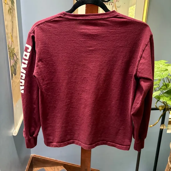 Champion y2K VTG Harvard Crimson 100% Cotton Long Sleeve Tee sz Youth M (Women's Small) - Image 5