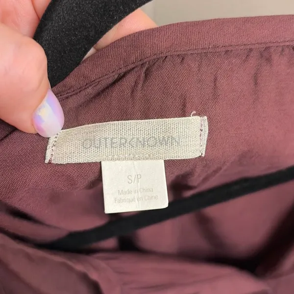 ✨OUTERKNOWN Brown Folk Sz Small Top✨ - Image 4
