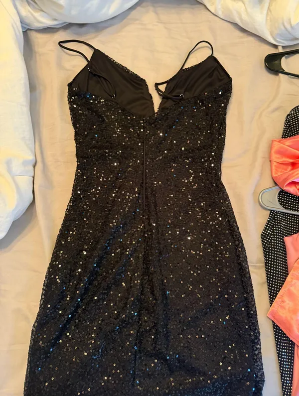 Black Homecoming Windsor Dress Sequin - Image 4