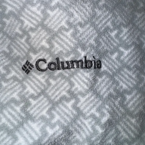 Columbia Womens Pullover Top Medium Gray‎ Geometric Print Quarter Zip Active - Image 4