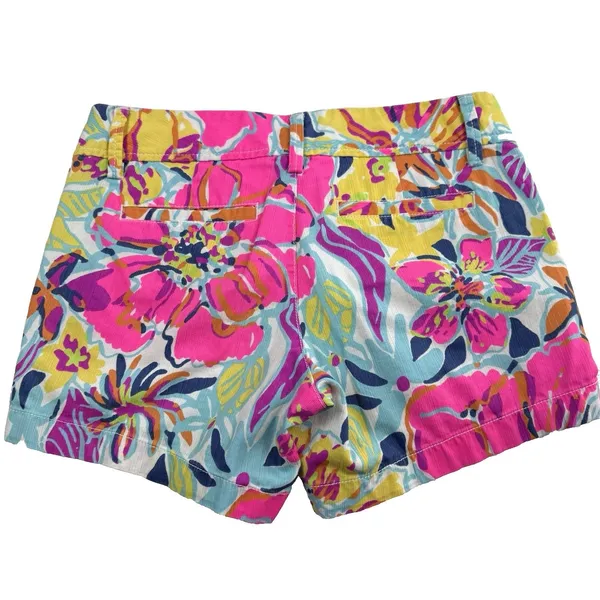 Lilly Pulitzer Women's Callahan Short Besame Mucho Size 0 Preppy Colorful Summer - Image 2