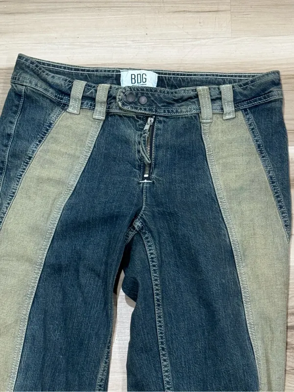 Urban Outfitters BDG Motocross Stripe Low-Rise Flare Jeans Women’s 28 - Image 5