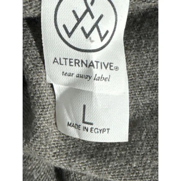 Alternative Apparel Womens L Keepsake Long Sleeve Tee Gray Vintage Jersey Shirt - Image 4