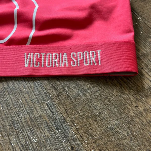 Victoria‎ Sport Pink Racerback Wireless Pullover Sports Bra for Women XL - Image 3