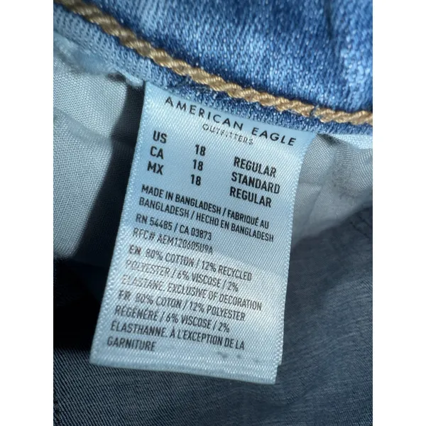 AE American Eagle Eagle outfitters super hi rise jegging Comfort Stretch size 18 - Image 2