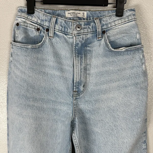 Abercrombie & Fitch‎ 90s Straight Ultra High Rise Curve Love Jeans Womens 28/6R - Image 2