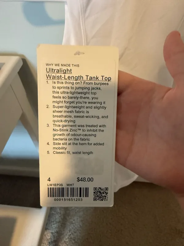 Lululemon Ultralight Waist-Length Tank Top - Image 5