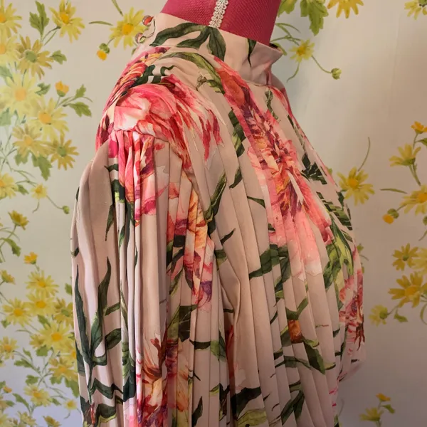 Floral Pleated Mini Dress Size M Multi Size M - Image 8