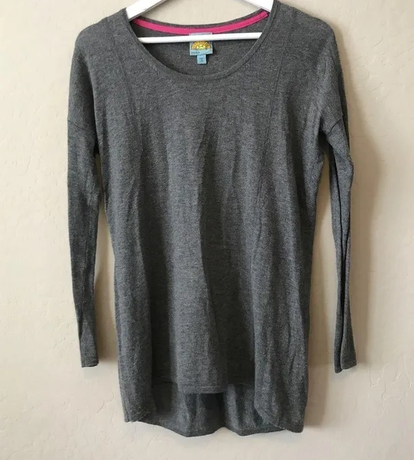 C&c California Long Sleeve Hi-Low Cashmere Blend - Image 2