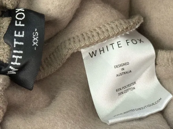 White Fox Vol.3 Logo Joggers Size XXS - Image 4