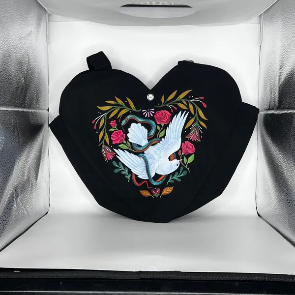 OwlCrate Serpent & Dove Heart Tote Bag - Shelby Mahurin April 2026 YA Box Item - Image 8