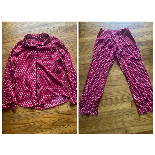 Victoria’s Secret Penguin PJ Set S Red Pants Cozy - Image 2