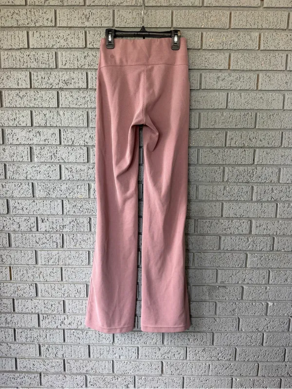 Lululemon Ribbed Softstreme Flared Pant *Regular Twilight Rose Pink Size 2 - Image 7