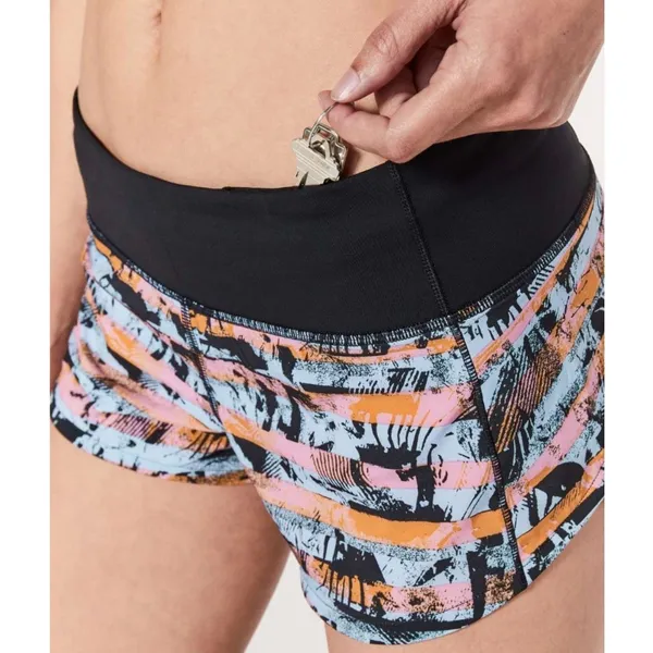 Lululemon Speed Up Short 2.5 Rare Inversion Multi Size 4 Activewear Running - Image 11