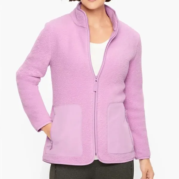 Talbots high-low cozy Sherpa jacket - Image 2