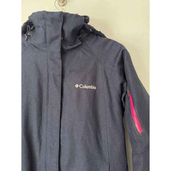 Columbia Interchange Omni Heat Jacket Women’s Size XS Navy Blue - Image 3